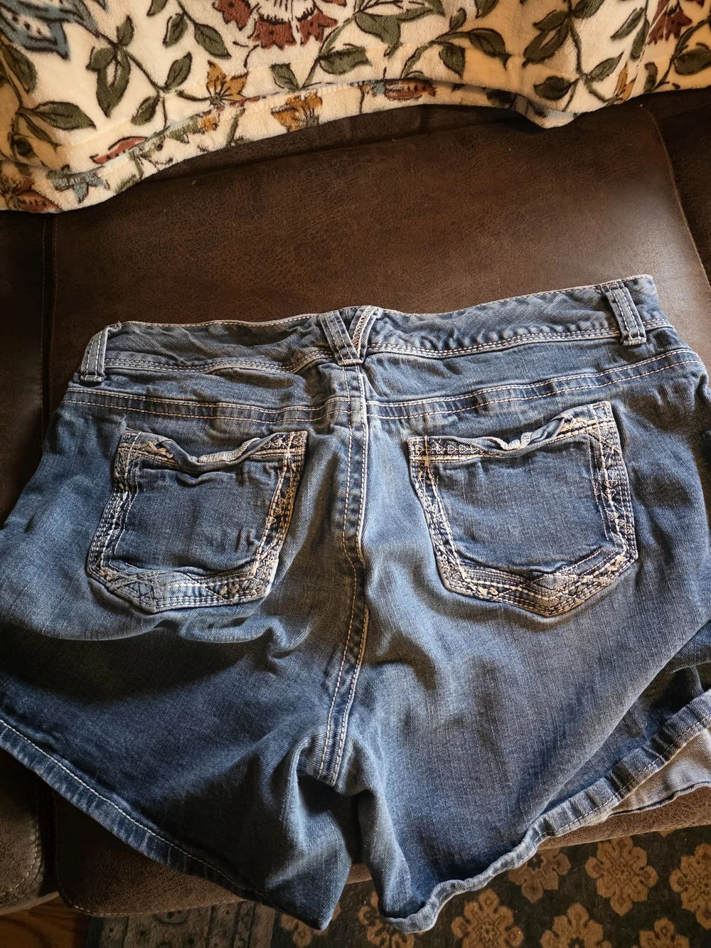 Maurices Women's Blue Denim Shorts